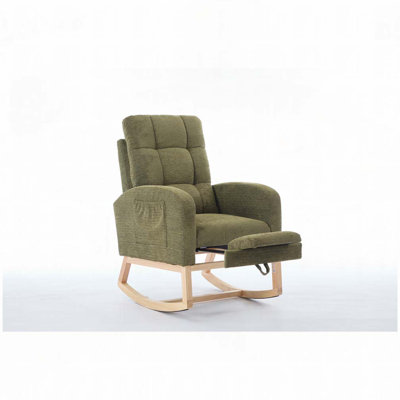 Rocking Chair with Solid Wood Legs by Latitude Run