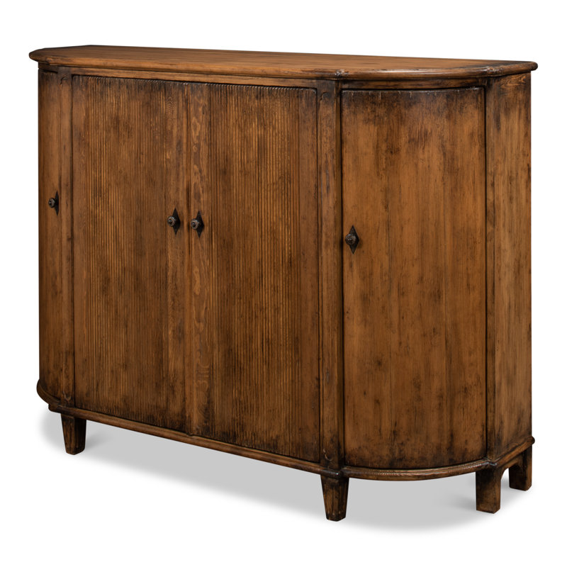 Brooks 63'' W Solid Wood Sideboard, Brown
