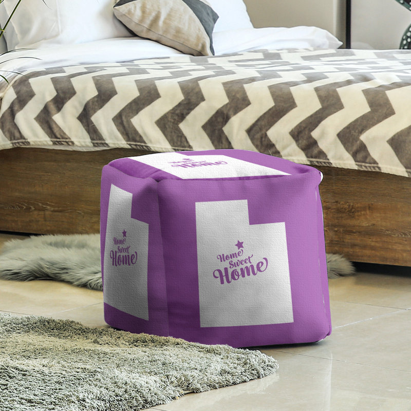 Repose-pieds à cubes provo the home, Violet