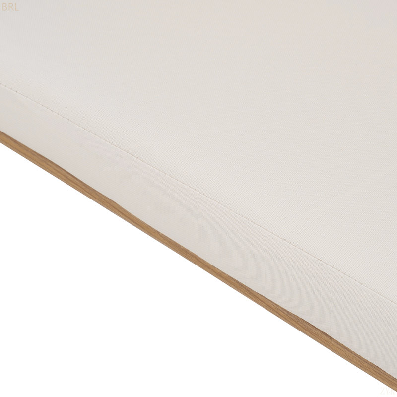 Chaise de patio avec coussins (ensemble de 2), Blanc