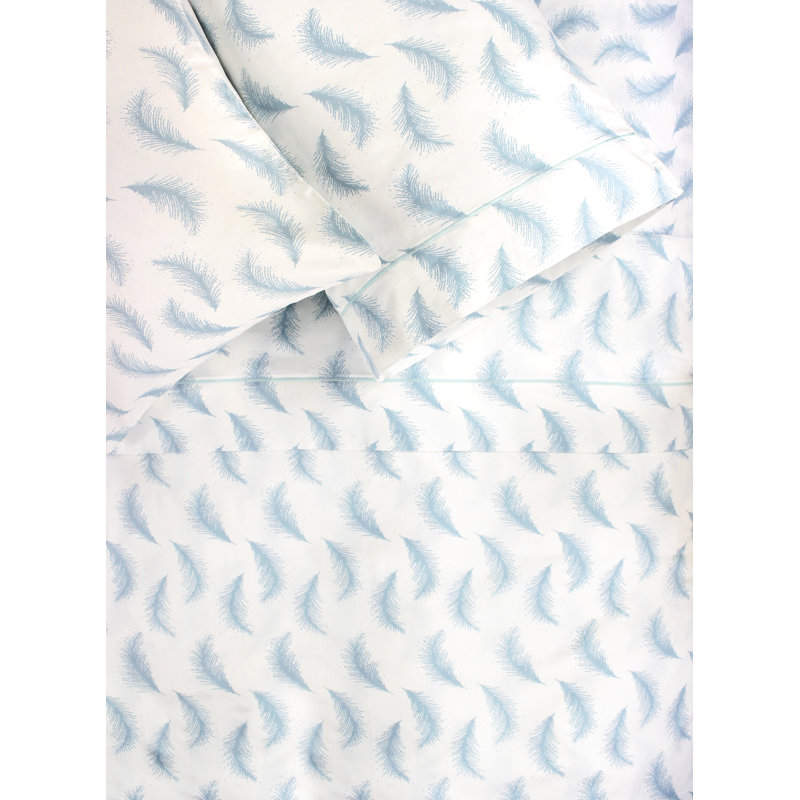 Paiva Floating Feather 400 Thread Count Pillowcase