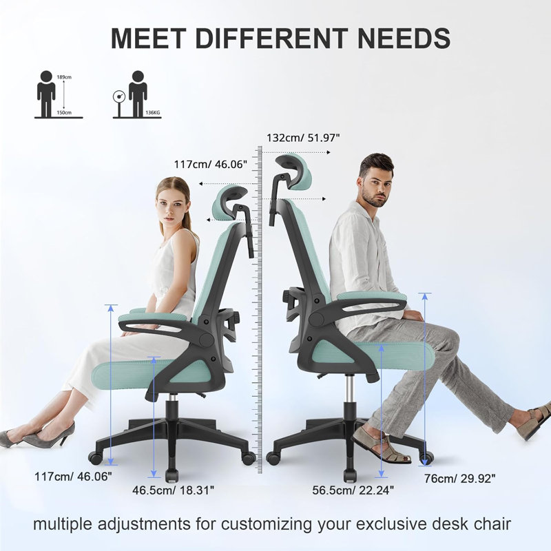 Office Chair, Mint green