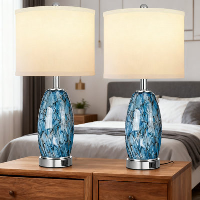 Lampes de table en verre Modern Art