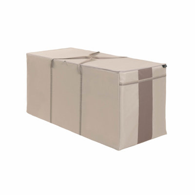 Modern Leisure Monterey Oversized Patio Cushion & Cover Storage Bag, 60"L x 24"W x 28"H, Beige
