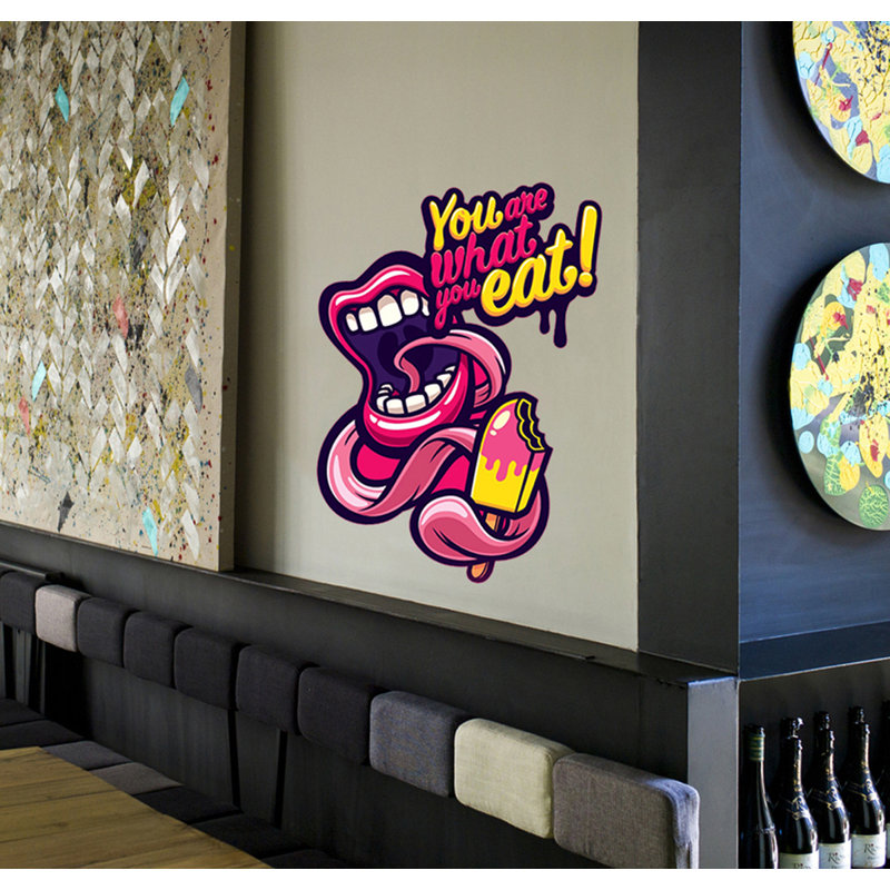 Food & Beverage Wall Decal, 28" H x 22" W