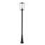 Lampadaire câblé noir à 1 lumière Jadine (double)-1051458807