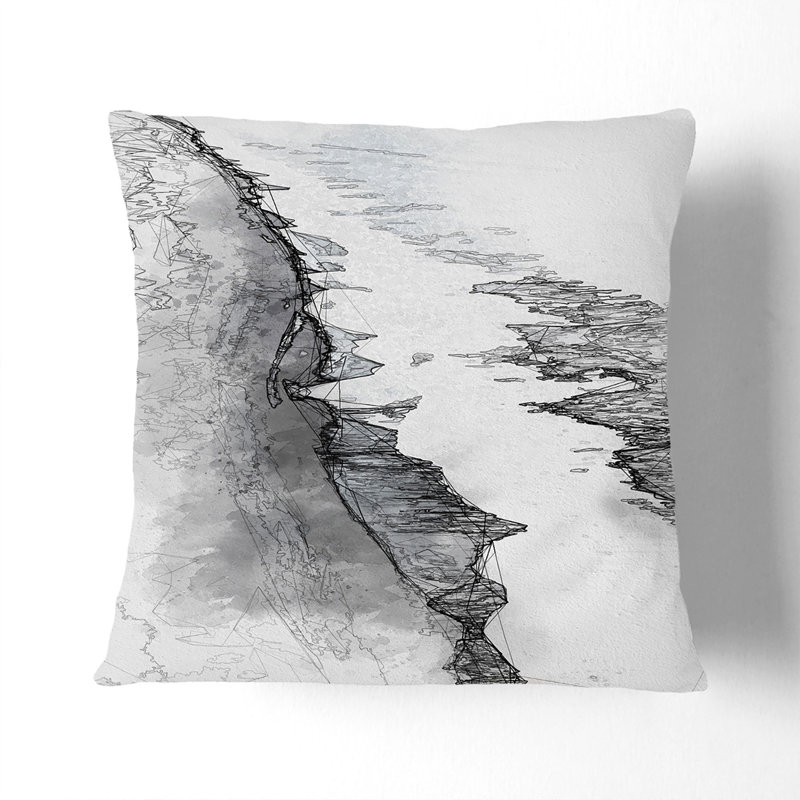Square Throw Cushion, 40cm H x 40cm W x 15cm D