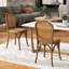 Chaises de salle à manger brun clair (ensemble de 2)-221253796