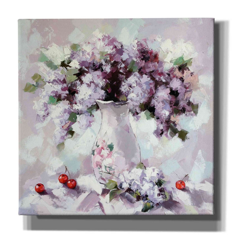 Wildon Home «Lilacs» par Alexander Gunin, art mural sur toile, H 18 po x l 18 po x P 0,5 po