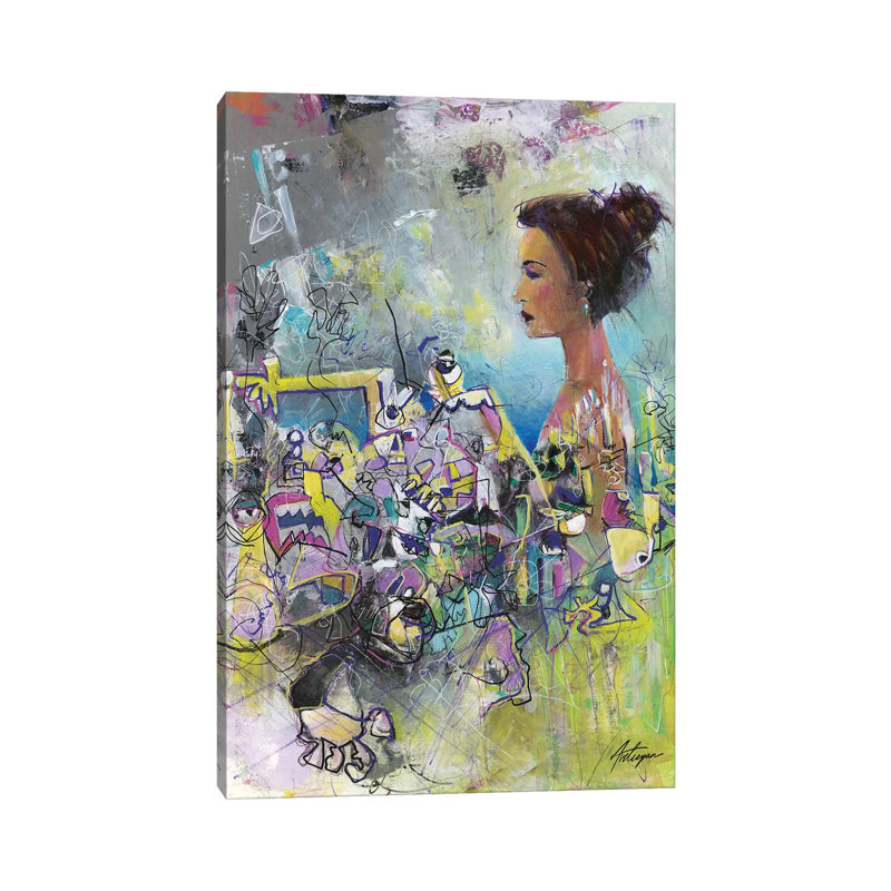 Calm Amongst Chaos by Jack Avetisyan - Wrapped Canvas Painting, 20.32 cm H x 30.48 cm W