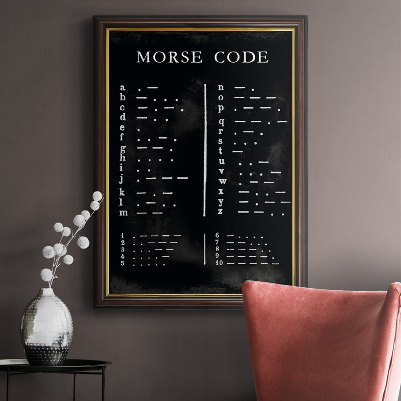 Tableau Morse, L 24 po x H 36 po x P 2,5 po