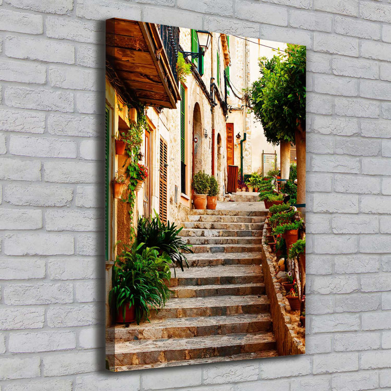 Streets In Spain - Wrapped Canvas Print