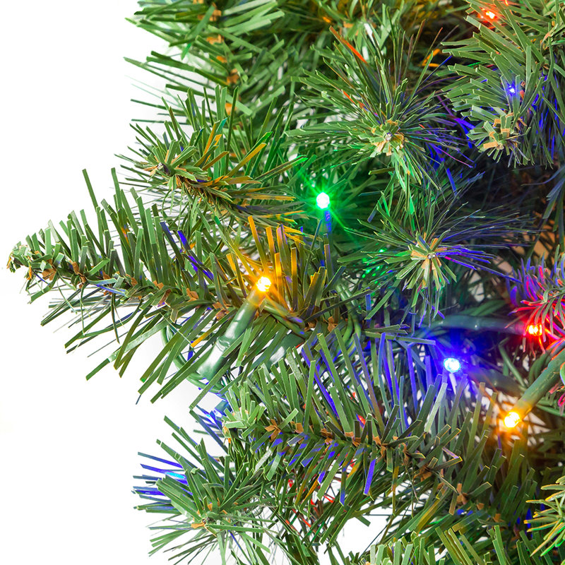 Kurt Adler 9-Foot Prelit Multicolored LED Noble Fir Garland