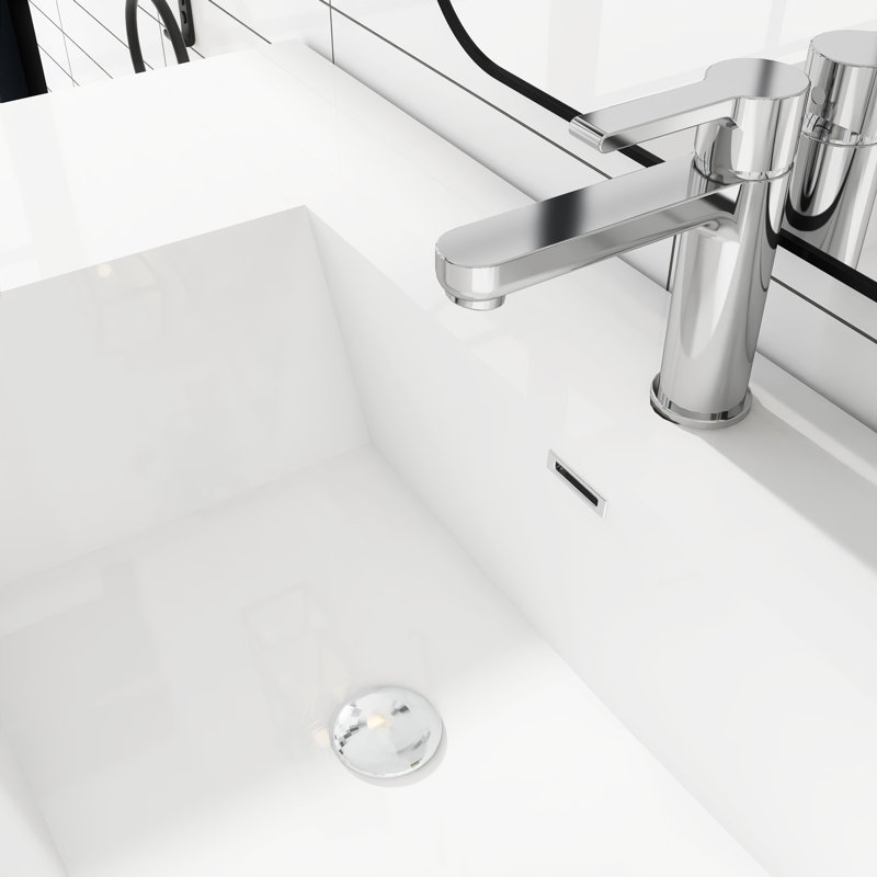 Bollington 42'' Single Bathroom Vanity with Solid Surface Top, Antique Gray