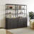 Cesiro 70.8'' H X 34.6'' W 5-Tier Storage Bookcase With Adjustable Shelves-701947751