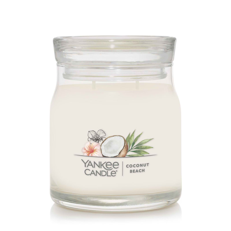 Signature Coconut Beach Scented Candle, 13 oz Small Jar