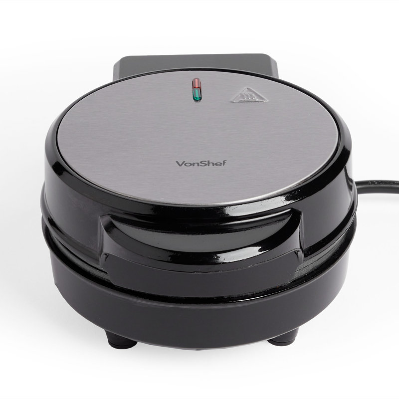VonShef 12.5cm Round Waffle Maker