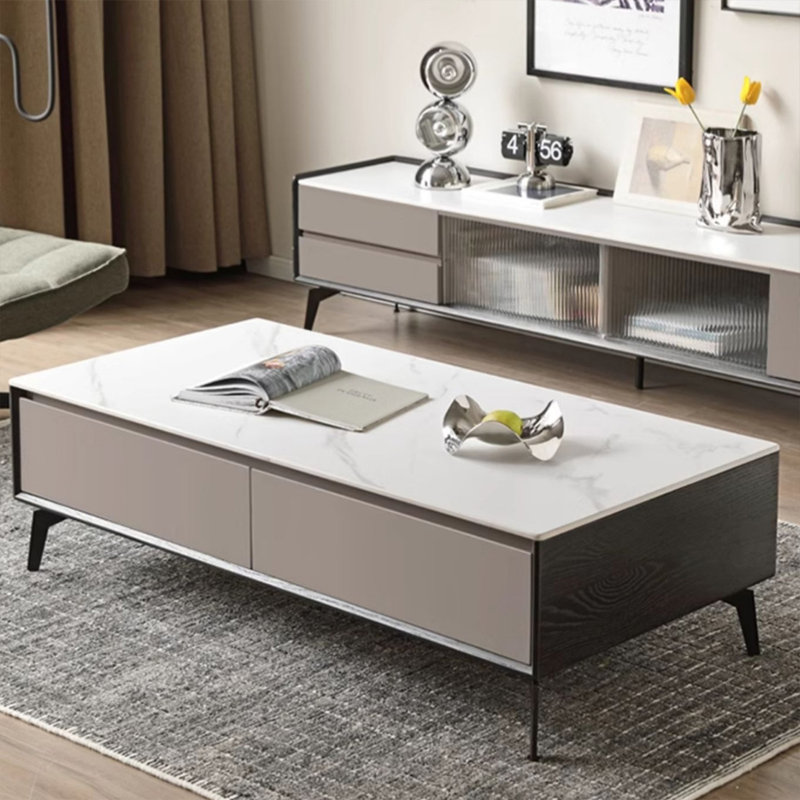 Table basse tendance à assembler, H 15,94 po x L 55,11 po x l 27,56 po