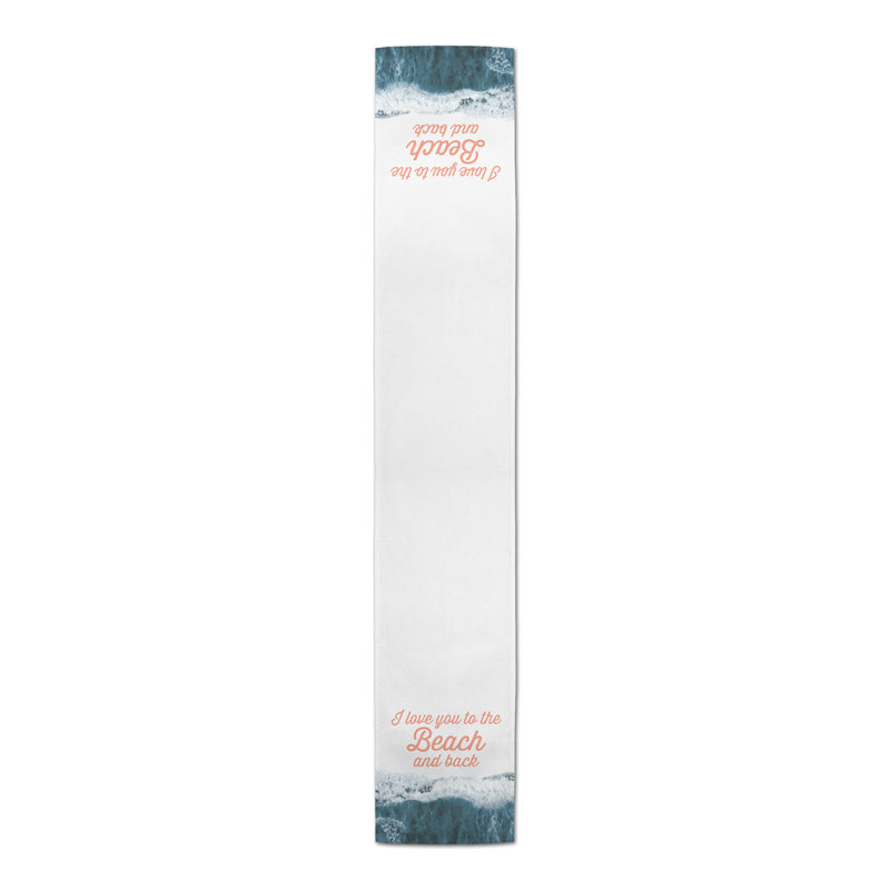 Chemin de table Wave, Orange, 72 po x 16 po, 1