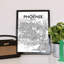 Phoenix City Map - Unframed Graphic Art Print on Paper-610026655-591989381