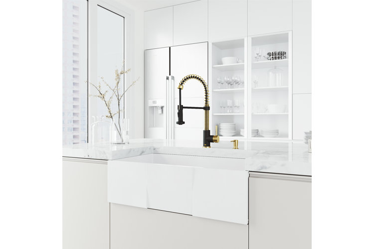 Edison Pull Down Single Handle Kitchen Faucet with Optional Soap Dispenser