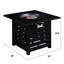 Foyer de table carré au gaz propane auto avec allumage automatique 32 000 pouces avec bassin de rouille, parfait pour le jardin, couverture imperméable, structure de cadre, parties de terrasse convenables