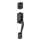 Camelot Exterior Portion Handleset with Single Cylinder Deadbolt (Interior Portion Sold Separately)