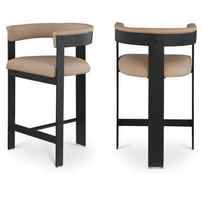 Romeo Hermi Vegan Leather Counter Stool