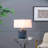D16.9''Xh28'' Ellis Glass Table Lamp
