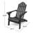 Lilwenn Foldable Outdoor Adirondack Chair-71034666