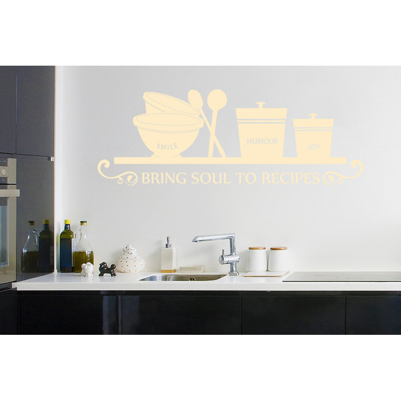 Food & Beverage Wall Decal, Medium, Beige