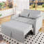 2 Seater Linen Sofa Bed-1414258512