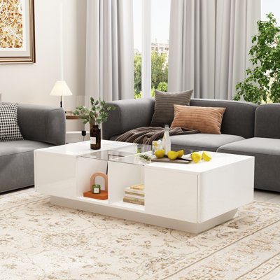 Table basse moderne avec rangement