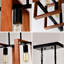 Modern Style 4- Kitchen Island Lights, Rustic Wood And Black Metal With Adjustable Rods For Dining Room, Living Conference Home Office & Rectangular Large