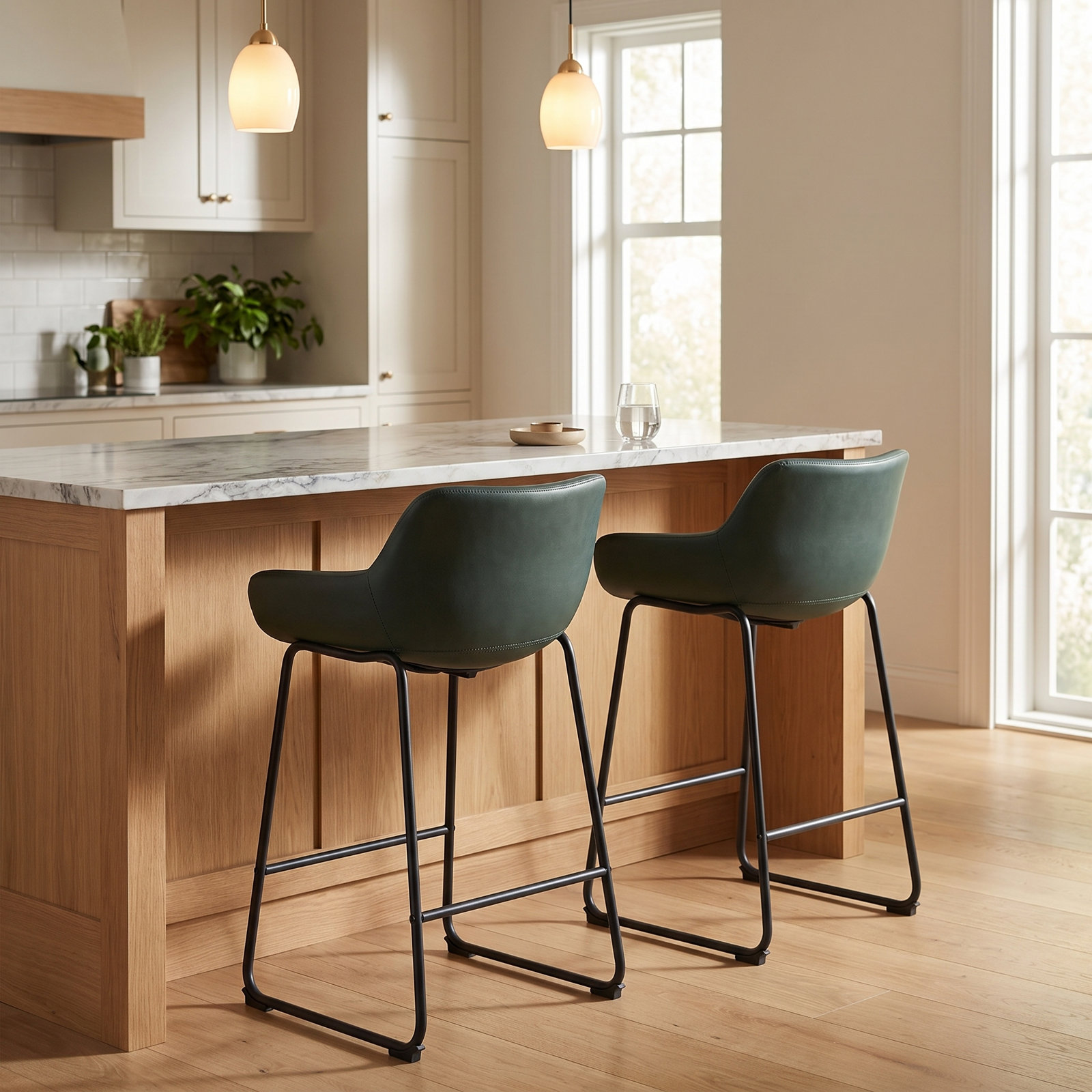 Counter Stool, Green