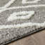 Tapis d'intérieur gris en polyester tissé à la machine Eliot-1066962745