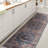 Alacati Ogee Medallion Machine-Washable Navy/Brown Rug-1987744299