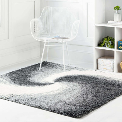 Tapis abstrait kaki 