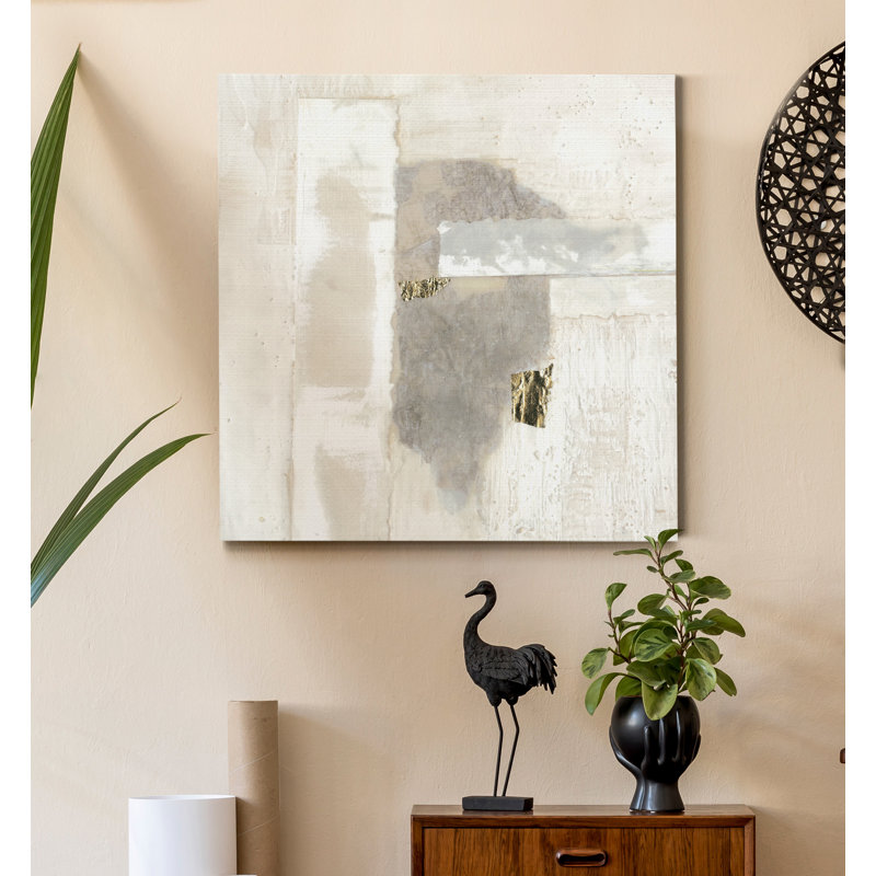 «Neutral Gold I», reproduction sur toile tendue, H 40 po x l 40 po x P 1 po