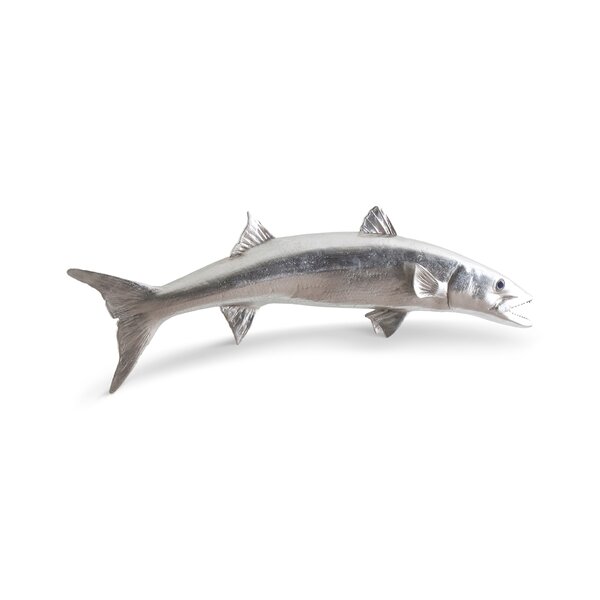 Phillips Collection Barracuda Fish, Silver Leaf