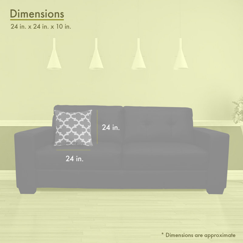 Coussin Trellis, H 10 po x l 24 po