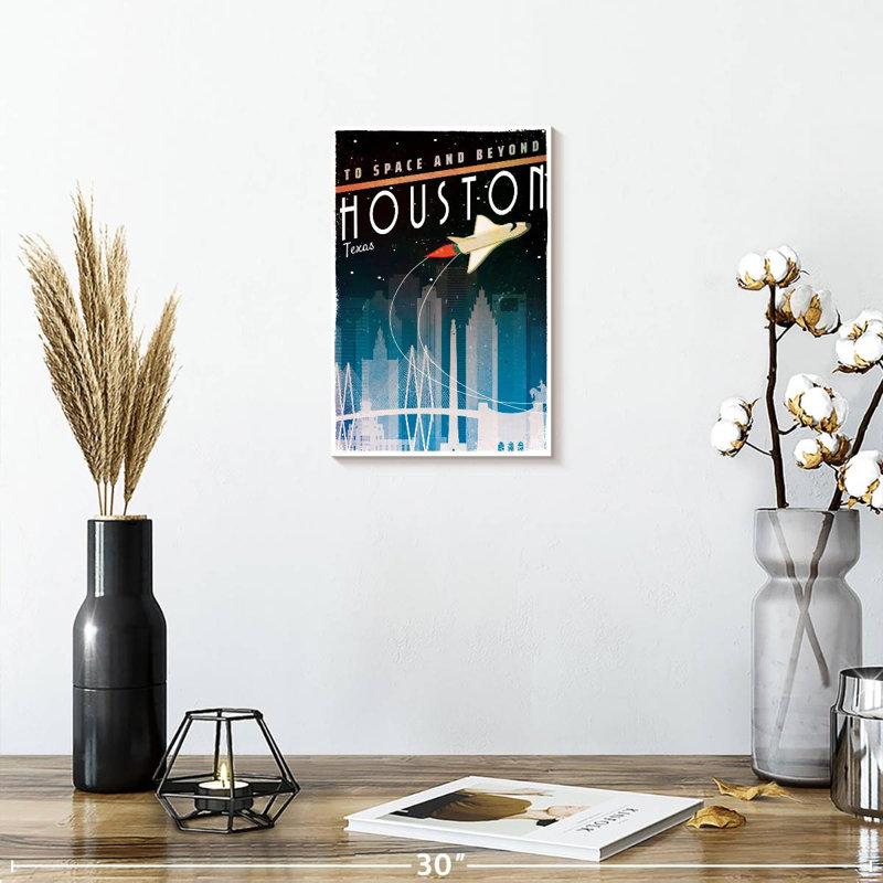 Beyond Houston, 12" H x 8" W