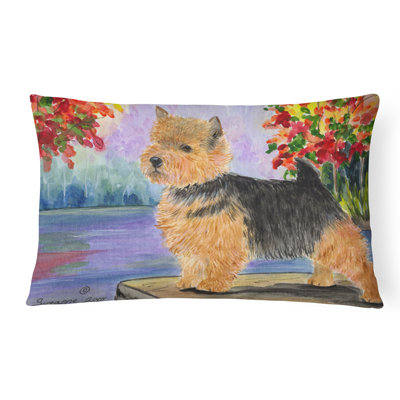 Coussin décoratif intérieur/extérieur norwich terrier