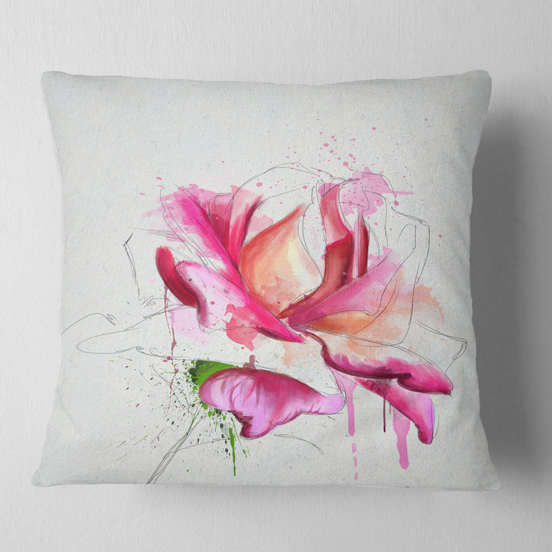 Coussin Violet, 16 po x 16 po, Carré