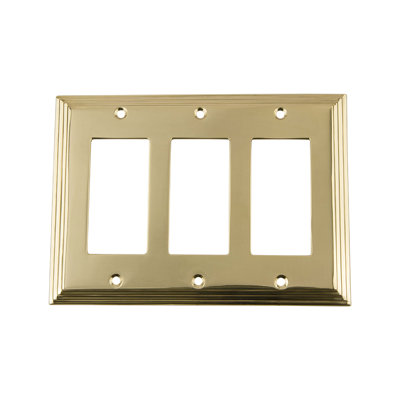 Deco 3-Gang Rocker Wall Plate