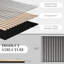 Panneaux insonorisants 24 po X - Faux bois 3D gris qui ajoutent du charme à votre cuisine 4 murs en bois, créent un décor intérieur élégant
