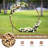 Costway 7.4 Ft Round Wedding Arch Wooden Arbour Backdrop Stand With Triangular-Shaped Base