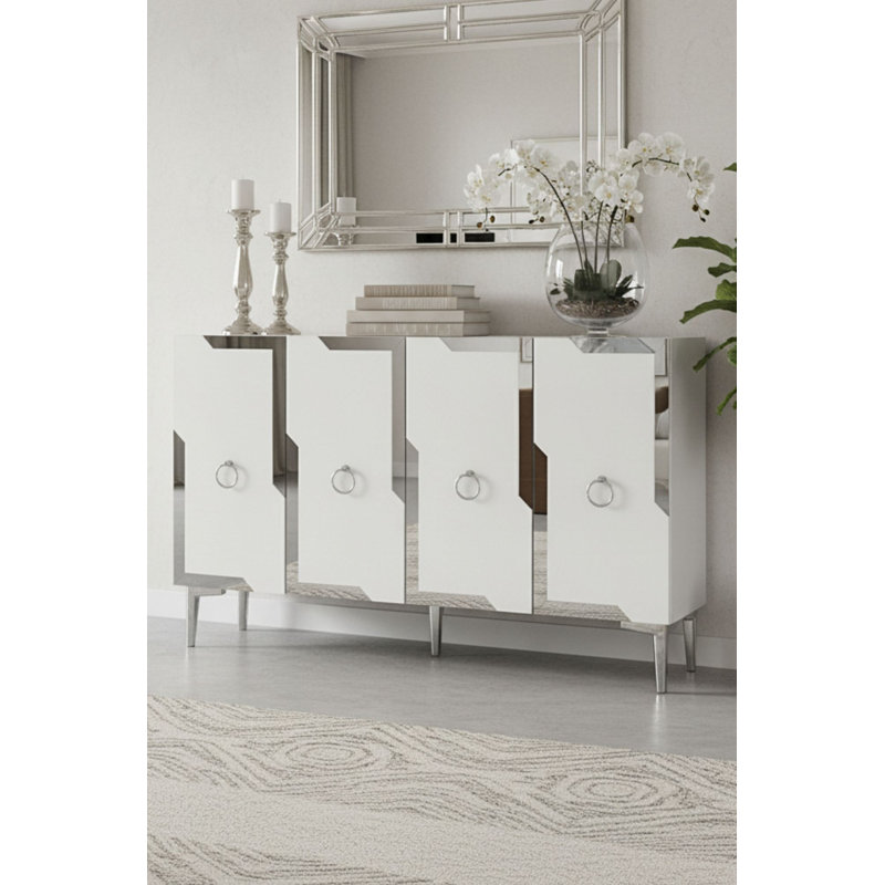 Console, White/Silver