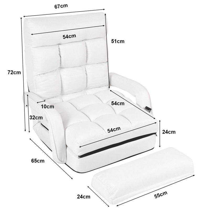 Turgay Padded Accent Chairs, White