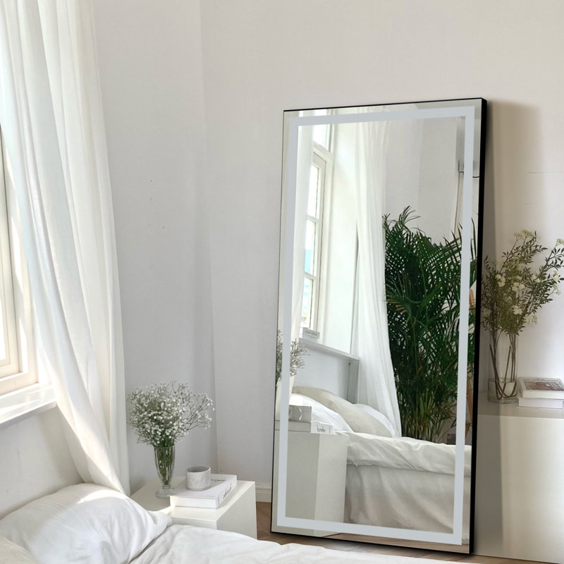Metal Flat Wall Mirror, 72" x 36"